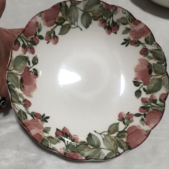 Vintage Set of 4 Nikko PRECIOUS Salad Plates 8” Japan Floral Scalloped - Picture 9 of 10